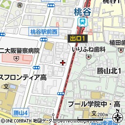 セブンイレブン大阪烏ケ辻１丁目店周辺の地図