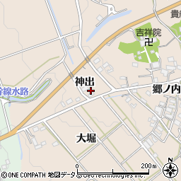 愛知県豊橋市西赤沢町神出周辺の地図