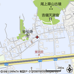 岡山県岡山市北区東花尻157周辺の地図