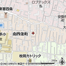 大阪府東大阪市南四条町周辺の地図