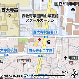 ファミリーマート西大寺中店周辺の地図