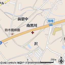 愛知県田原市加治町南黒川周辺の地図
