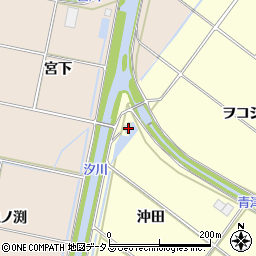 愛知県田原市神戸町沖田91-1周辺の地図
