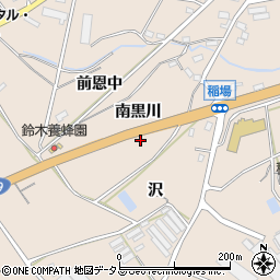 愛知県田原市加治町（南黒川）周辺の地図
