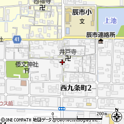 奈良県奈良市西九条町周辺の地図