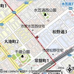 パークマン松野通駐車場周辺の地図