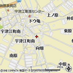 愛知県田原市宇津江町向畑57周辺の地図