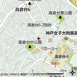 高倉台６－１団地１８号棟周辺の地図