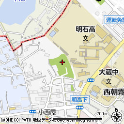 兵庫県明石市荷山町周辺の地図