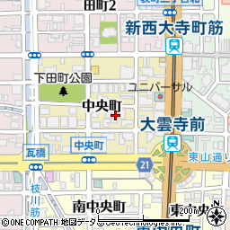 李家周辺の地図