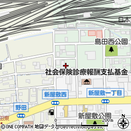 岡山県岡山市北区西島田町9周辺の地図