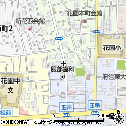 花園本町第1公園周辺の地図