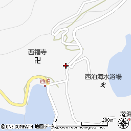 長崎県対馬市上対馬町西泊周辺の地図