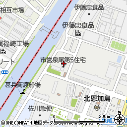 大阪市営泉尾第５住宅周辺の地図
