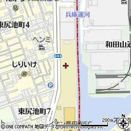 兵庫県神戸市長田区東尻池新町周辺の地図