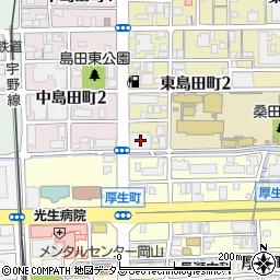 ウエルシア岡山東島田店周辺の地図
