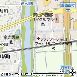 笹ヶ瀬ポンプ場周辺の地図