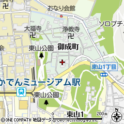 岡山信愛教会周辺の地図