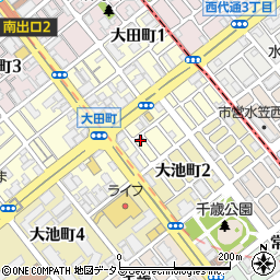 兵庫県神戸市須磨区寺田町周辺の地図