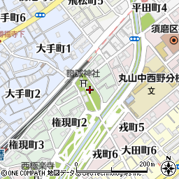 證誠神社周辺の地図