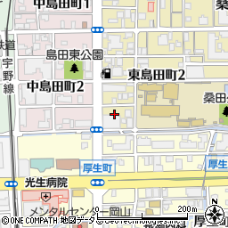 ウエルシア薬局岡山東島田店周辺の地図