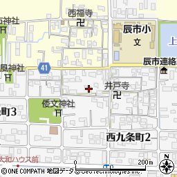 奈良県奈良市西九条町238-2周辺の地図