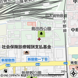 パティオ西島田周辺の地図