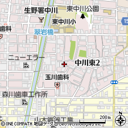 カナヤモータープール大化ゴム工業所　工場倉庫周辺の地図