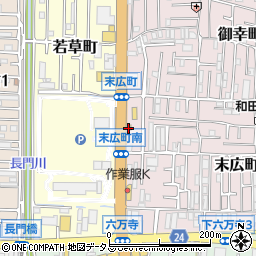 サーティワンアイスクリーム東大阪六万寺ロードサイド店周辺の地図