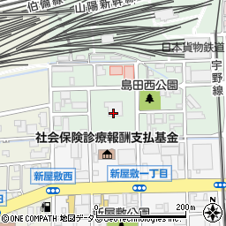 岡山県岡山市北区西島田町8周辺の地図