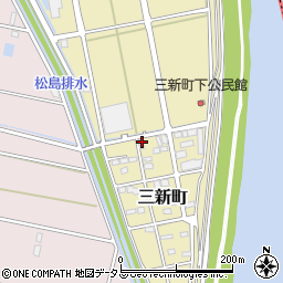 静岡県浜松市中央区三新町712周辺の地図