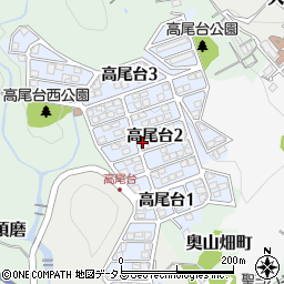 兵庫県神戸市須磨区高尾台周辺の地図