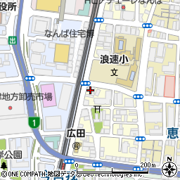 セブンイレブン浪速日本橋西店周辺の地図