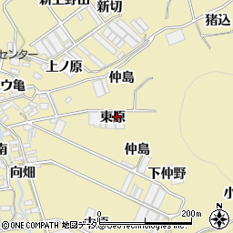 愛知県田原市宇津江町（東原）周辺の地図