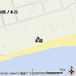 愛知県豊橋市伊古部町本郷周辺の地図