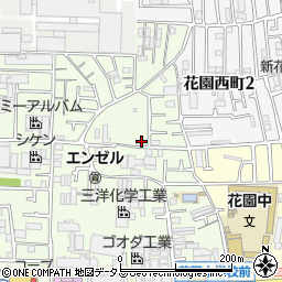 カツトシ興産若江東町倉庫周辺の地図
