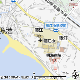 藤江　児童クラブ周辺の地図