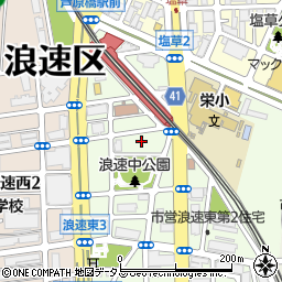 大阪府大阪市浪速区浪速東2丁目7周辺の地図