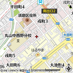 神戸建具製作所周辺の地図