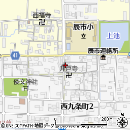 奈良県奈良市西九条町185周辺の地図