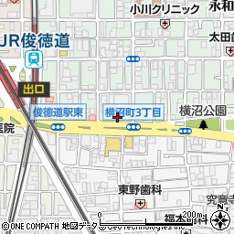 東大阪永和郵便局周辺の地図