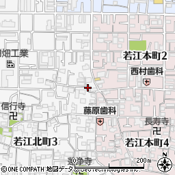 日吉第３マンションメゾンドール若江北周辺の地図