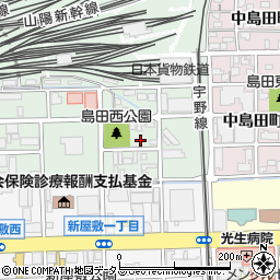 岡山県岡山市北区西島田町5-8周辺の地図