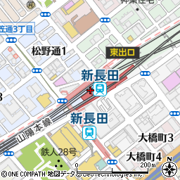 海鮮酒場 Uo魚 新長田海鮮酒場周辺の地図