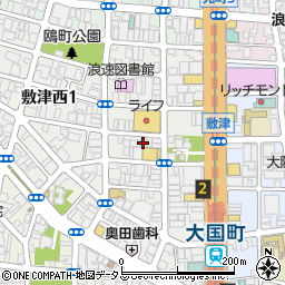 金沢フルーツ大福 凛々堂 大国町店周辺の地図