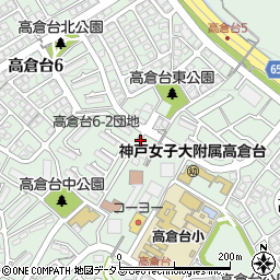 リパーク神戸須磨高倉台４丁目駐車場周辺の地図