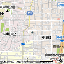 阪神ハイツ周辺の地図