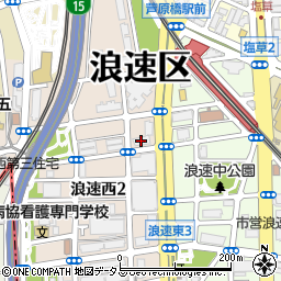大阪市営にしはま住宅１号館周辺の地図