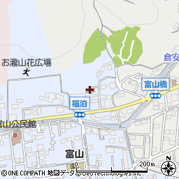 岡山市富山コミュニティハウス周辺の地図