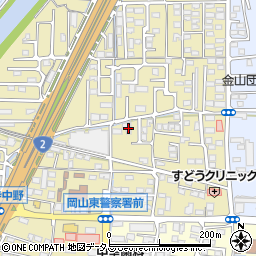 岡山県岡山市東区西大寺中野110-3周辺の地図
